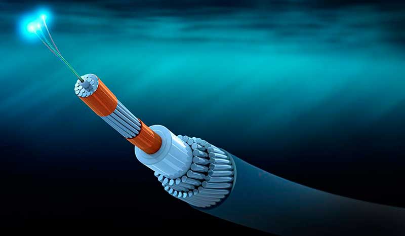 cables submarinos de fibra óptica